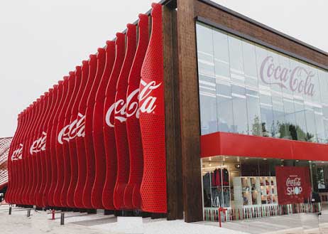 photo of Coca-cola company building- business values