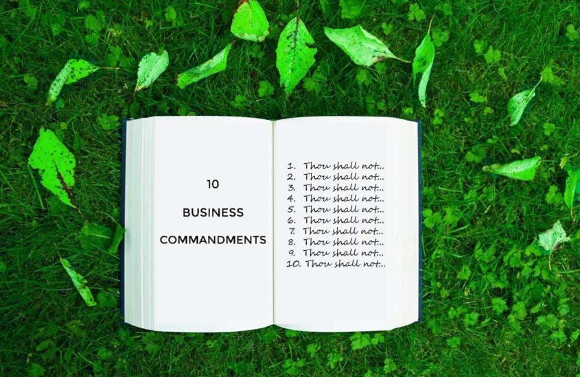 10 Commandments for business